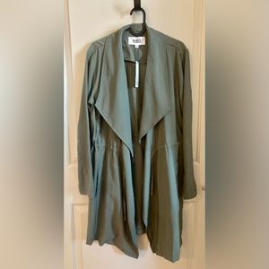 BB Dakota by Steve Madden Draped Wing Jacket, Army Green, Size M